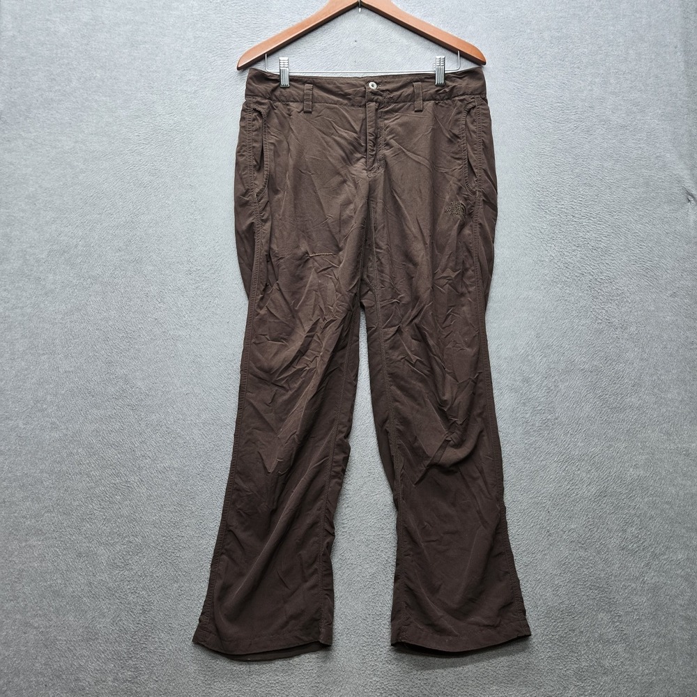 The North Face Women Pants 8 Brown Chino Outdoor Hiking Logo 30" Inseam